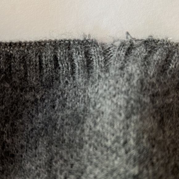 Joy Susan Scarf Gray with Orange Stripes Soft Knit - Picture 6 of 6